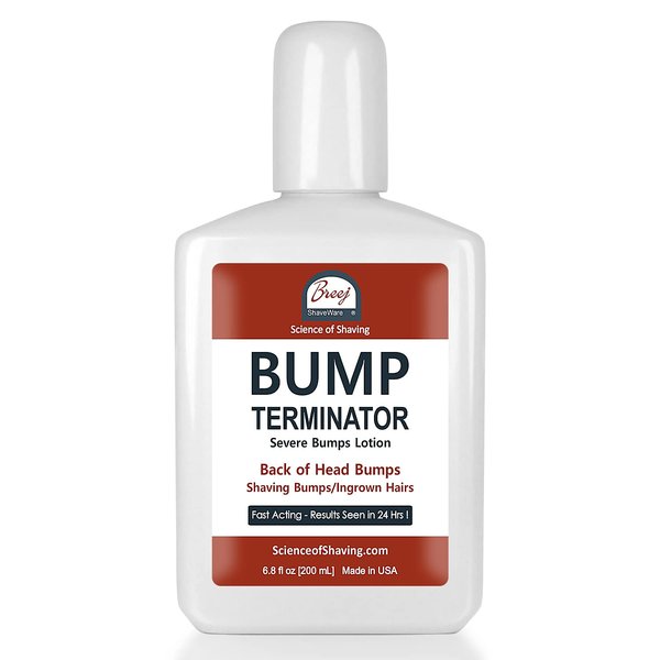BUMP Terminator Razor Bumps & Shaving Bumps Remover | Ingrown Hair Treatment for Pubic Area with Glycolic Acid, Salicylic acid & Tea Tree Oil| BREEJ Bump Treatment for Bikini Bumps, 6.8 oz (Pack of 1)