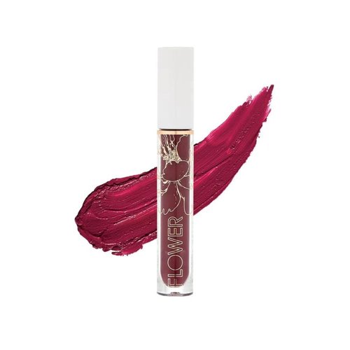 Flower Beauty Miracle Matte Liquid Lip Color - Vividly Bold & Creaseless Matte Liquid Lipstick, Comfortable All Day High Impact Makeup Color (Fig Frenzy)