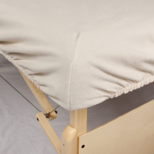 Organic Fitted Sheet - Keep Your Clients Comfortable and Bring Good Karma to Every Session with Massage Table 100% Organic Cotton Flannel Fitted Sheets by Body Linen.