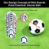 Uantc Soccer Shin Guards - Shin Guards Soccer Youths 2 Pairs - Kids Soccer Shin Guards Cushion Protection Reduce Shocks and Injuries - Shin Guards for Soccer Kids/Adults/Girls/Boys Blackwhite M