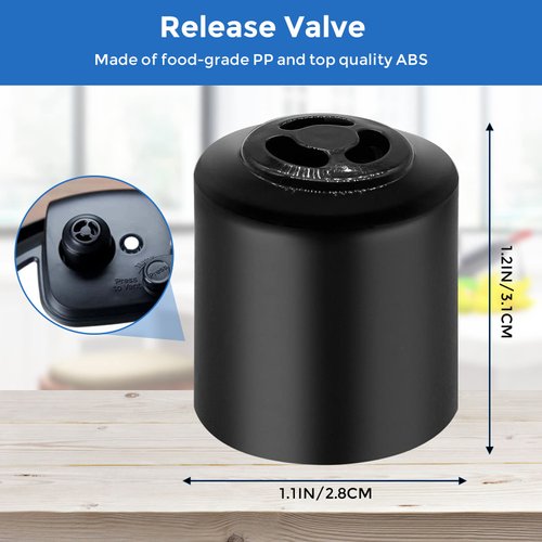 Pressure Cooker Replacement Parts Steam Release Handle Steam Valve for Instant Pot, Duo Nova, Duo Gourmet 6 qt, DUO CRISP AF 8, Ultra 3, 6, 8 qt, Viva 6 Quart, Cap Replacement Part Accessories