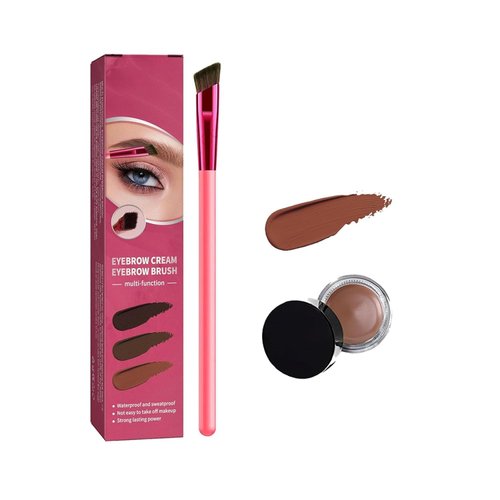Anjoize 4-Tip Microblade Brow Pen,Anjoize Eyebrow Brush,Anjoize 4D Laminated Brow Grooming Kit,Eyebrow Brush Multifunction Simulated Eyebrow Hair Makeup Brush，Eyebrow Grooming Kit (light brown)