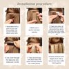 Tape in Hair Extensions Human Hair Bleach Blonde (40g 20pcs/pack) #613 Invisible Tape in Extensions Human Hair Straight Seamless Skin Weft Hair (14 Inch）