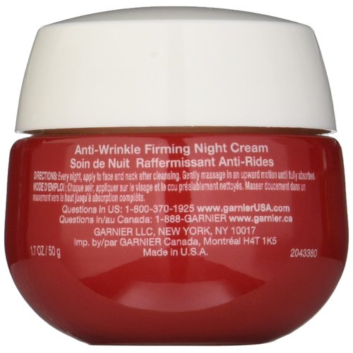 Garnier SkinActive Ultra-Lift Anti-Wrinkle Firming Night Cream, 1.7 oz.