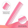 Edge Brush Teasing Brush Hair Comb Set with Wide Tooth Comb Rat Tail Comb and Hair Clips for Women Kids Baby Girls Smoothing Combing & Styling Hair (Pink)