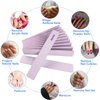 80/80 Grit Nail Files, Emery Boards Nail File for Acrylic and Gel Nails, Coarse Nail File Double Sided 80 Grits Emory Professional Filers Reusable Washable Manicure Square Gray