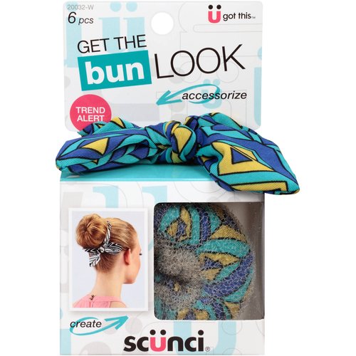 Scunci Get the Look Bun Maker 6 Piece Kit (2 Packs)