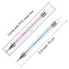 2 Pieces Rhinestone Picker Dotting Pen, Dual-ended Rhinestone Gems Crystals Studs Picker Wax Pencil Pen Crystal Beads Handle Manicure Nail Art DIY Decoration Tool (Light Blue Pink)