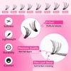 ESEENLO Lash Extension Kit, 320pcs DIY Eyelash Extension Kit 9-16mm Mix, 30D 40D Curl Individual Lash Clusters with Bond, Seal, Remover and Tweezers