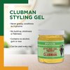 Clubman Pinaud Super Clear Superhold Styling Gel for Men, 16 oz (Pack of 3)