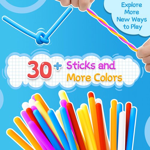 Unicorn Sensory Activity Board, 2PCS Silicone Fidget Toy for Kids Girls, ADHD Stress Toys, Calm Down Travel Airplane Essentials, 30+ Strings & More Colors Sensory Toys Game Controller for Kids 3+