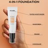 Makeup Foundation, 4-In-1 Foundation - Broad Spectrum SPF 50+ Sunscreen & Tinted Moisturizer & Concealer & Lightweight Flawless Coverage Foundation, Classic Ivory, 1.7 FL OZ