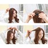 8Pcs/4 Pairs Women Lady Girl Sponge Bump It Up Hair Clip Volume Inserts Hair Styling Tool Barrettes Hair Accessories Fluffy Hair Pad, Black