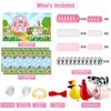 Farm Animals Theme Party Decorations Farm Barn Animals Backdrop Banner Farmhouse Animals Decor Party Tablecloth Balloon Arch Garland Kit for Birthday Photography Baby Shower Party Supplies (Pink)