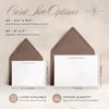 Curio Press Personalized Stationery Note Cards with Envelopes, Custom Note Cards, Personalized Thank You Cards with Envelopes, Personalized Cards Handmade Note Cards & Greeting Cards - Simplicity Flat