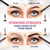 Stylia Waterproof Eyebrow Pencil Set, Brow Mapping Pencil for Filling and Outlining, Microblading Eyebrow Pencil, Eye Brow Pencils for Women, Brown Eyeliner Pencil, Eyebrow Pencils in 5 Colors (12PC)