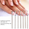 Cone Drill Bits For Nails, 6pcs/set Nail Drill Bits Set Sealing Bit Sand Cuticle Polishing Bit Nail Grinding Head Electric Manicure Set Nail Drill Bits Cuticle Pusher Drill Bit For Nails (#3)