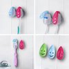 SYNCHAIN Toothbrush Holder Cover, 6pcs Toothbrush Head Cover Case Cap Suction Cup Portable Toothbrush Protector 6 Colors for Family, Kids, Travel