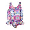 Kids Boy Girls Toddler Floatation Swimsuit with Adjustable Buoyancy Baby Summer Training Float Suit Swim Vest Life Jacket Floating One Piece Swimwear Safety Pool Bathing Suit Swimming Colorful 3-4T