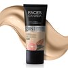 FACESCANADA All Day Hydra Matte Foundation with SPF 30 - Absolute Ivory | 3-in-1 Foundation Moisturizer Sunscreen | Oil Free with Vitamin C | 0.85 Fl oz (25ml)