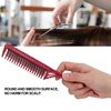 Teasing Comb, 3 Row Comb Hair Care Hair Styling Modeling Comb Lightweight Hair Salon Supplies Comb (Red)