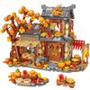 MEIEST Autumn House Building Blocks Set,Chinese Style Particle Construction Building Bricks Toy,Harvest Season Home Decoration