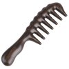 Onedor Handmade 100% Natural Black Sandalwood Hair Combs - Anti-Static Sandalwood Scent Natural Hair Detangler Wooden Comb (Thickening Comb)