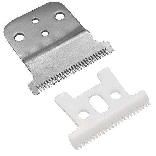 Professional Replacement Blades #32105 for Pro Li Trimmer D7#32655 D8#32400, Carbon Steel Fixed Blade w/Ceramic Moving Blade, Compatible with Andis Slimline Pro Li Hair Trimmers(Silver)