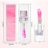 Color Changing Lip Oil,Clear to Pink Magic Big Brush Color Changing Hydrating Lip Glow Oil,Long Lasting Nourishing Non-sticky Lip Oil Tinted for Lip Care and Dry Lips (Transparent)