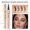 2024 New Magic Eyebrow Pencil: 3D Waterproof Eyebrow Pen for Long-Lasting Wear, Delicate Microblading Eyebrow Pencil for Fine Natural Strokes (Dark coffee)