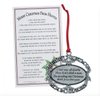 Merry Christmas From Heaven Pewter Finish Keepsake Memorial Ornament with Poem in Gift Box