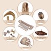 Dreamlover Wig Clips, Hair Extension Clips, Wig Clips to Secure Wig, 10 Teeth, Brown, 30 Pieces