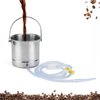 TEMONTIAN Coffee Enema Bucket Kit, Enema Kit for Colon Cleansing Bucket, Home Colonic Kit，Enema for Men/Women，for Cleansing and Detoxifying Enemas, Suitable for Coffee，Stainless Steel Bucket