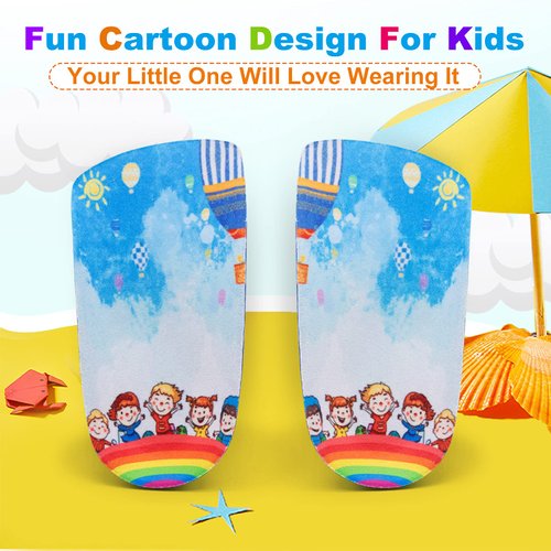 Arch Support Insole for Kids Shoes, Size SK Orthotic Shoes Inserts for Kids, 3/4 Length Inserts for Children’s Heel Pain, Flat Feet, Plantar Fasciitis, Pronation