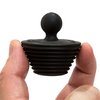 StopShroom Tub 2 Pack Universal Stopper for Bathtub and Bathroom Sink Drains, Black Plug 2pk, 2 Count