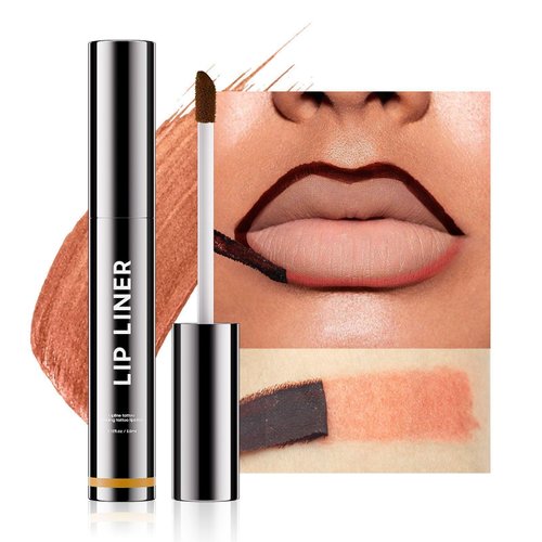 Lip Stain - Lip Liner Stain, Long-Lasting Moisturizing Lip Stain Peel Off, Waterproof Lip Stain with Matte Finish Stay On All Day, Transfer-Proof, Instant Peel Off Lip Stain Natural Color (Nude)