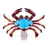 Puzzled Glass Art Night Light, Plug in Decorative Socket Lamp, Manual On & Off Portable Lights for Stairway, Bedroom, Bathroom, Nursery, Home Accessory & Kitchen Decor - Crab