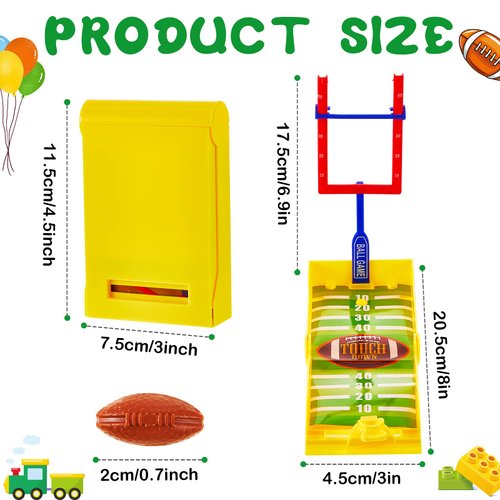4 Sets Mini Football Game Desktop Football Games Field Goal Football Toys with Foam Football Goal Post, Football, Bases, Catapults, Flick Finger Board Desk Games for Sports Party, Office, Gifts