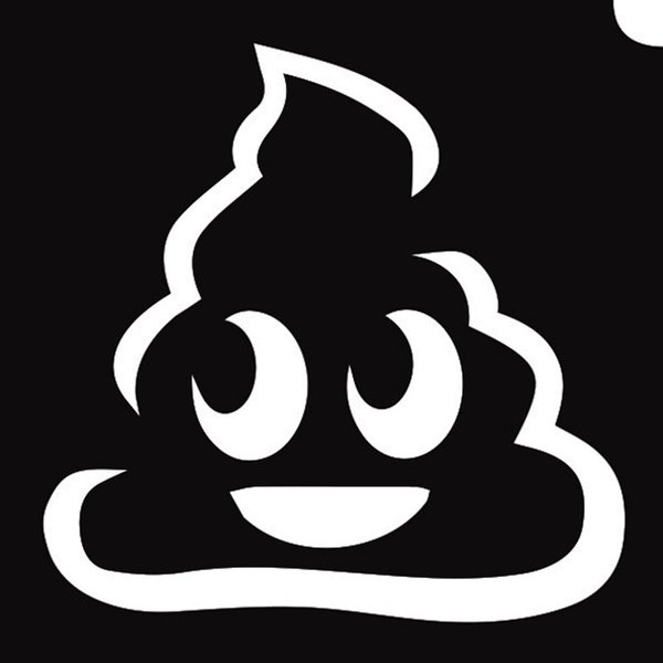 Glimmer Body Art Glimmer Tattoo Stencil - Emoji Poop (5/pk)