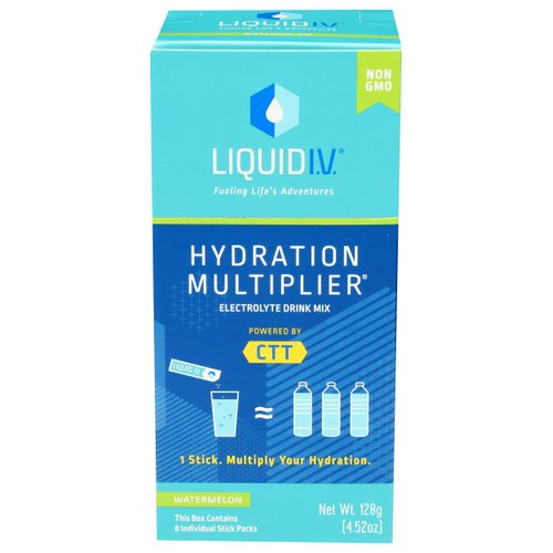 LIQUID IV Watermelon Hydration Drink Mix 8 Count, 0.56 OZ