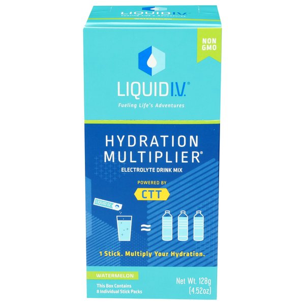 LIQUID IV Watermelon Hydration Drink Mix 8 Count, 0.56 OZ