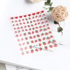 3 Sheets Strawberry Nail Art Stickers Decals Cute Nail Decals Spring Summer Nail Stickers 3D Self-Adhesive Nail Art Supplies Red Heart Nails Transfer Sticker for Women Girls Nail Art Decoration