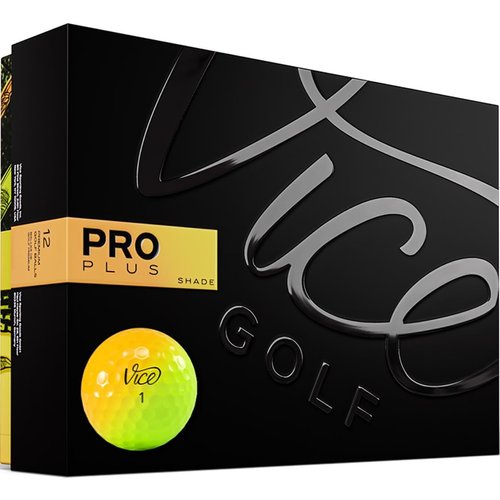 VICE Golf Limited Edition Pro Plus Golf Balls (Shade Yellow Orange)