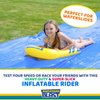 BACKYARD BLAST Rider, Inflatable Body Board Slide Rider and Pool Float Toy, Yellow