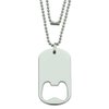 GRAPHICS & MORE Garfield This is My Happy Face Military Dog Tag Bottle Opener Pendant