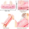 Atoden Cat Ears Spa Headband Wristband Set Animal Skincare Headband Funny Makeup Headband for Washing Face Fluffy Elastic Face Wash Hair Band for Women Girls Cute Trendy Stuff (Pink)
