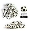 DRWATE 28pcs Soccer Ball Cake Topper Decorations Mini Soccer Ball Cup Cake Decorations For Soccer Party Birthday Party Football Sport Party Supplies (Style 01)