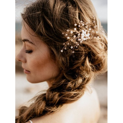 FXmimior Vintage Bridal Women Vintage Wedding Party Hair Comb Crystal Vine Hair Accessories for Women