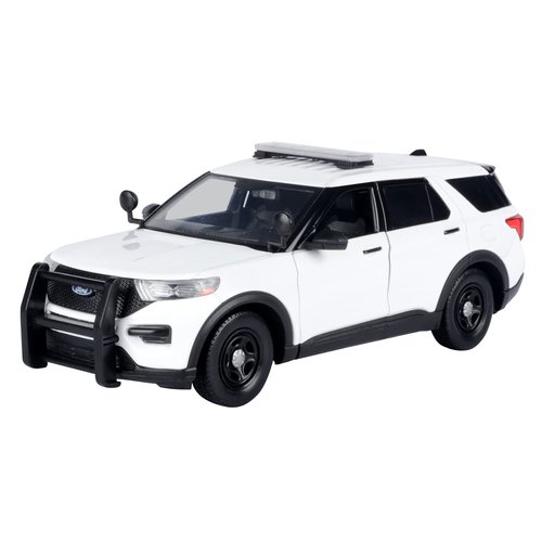2022 Police Interceptor Utility Unmarked White 1/24 Diecast Model Car by Motormax 76988 W