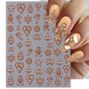 IDDFEVE Christmas Nail Art Stickers, Self-Adhesive Green Santa Hat Snowflake Elk Xmas Tree Design for Holiday Nail Decals, Pegatinas Uñas Navidad DIY Decorations (6 Sheets)